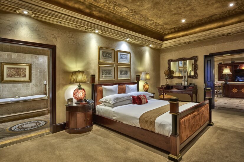 Luxury suite at the D'oreale Grande, a 5-star hotel at Emperors Palace near OR Tambo airport