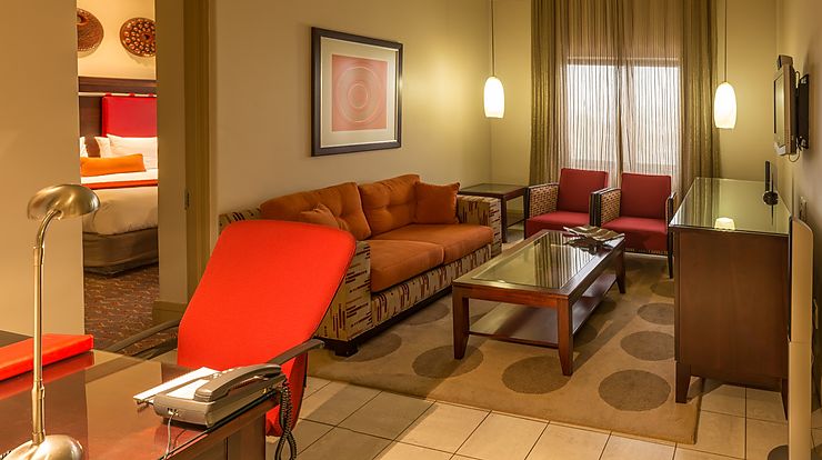 Executive Suite separate lounge at Peermont Mondior